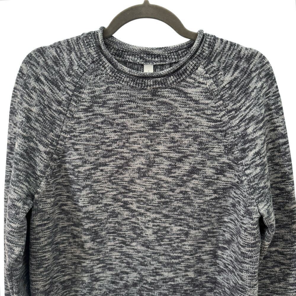 Lululemon Boxy Cotton-Blend Yarn Sweater Heather Blue Size Small - Picture 6 of 11
